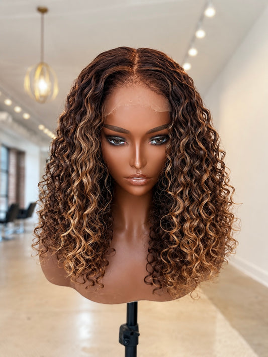 Burmese curly with 4c hairline- READY TO SHIP (PROCESSING TIME) 2-3 BUSINESS DAYS
