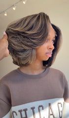 #37 -  BURMESE CURLY BOB / PRESSED OUT AND STRAIGHTENED (PROCESSING TIME) 2-3 BUSINESS DAYS