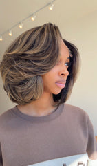 #37 -  BURMESE CURLY BOB / PRESSED OUT AND STRAIGHTENED (PROCESSING TIME) 2-3 BUSINESS DAYS